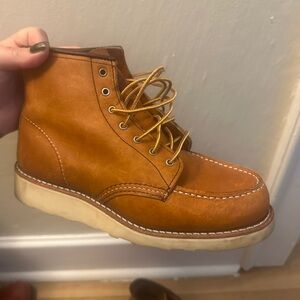 Red Wing Leather Moc Toe Boots